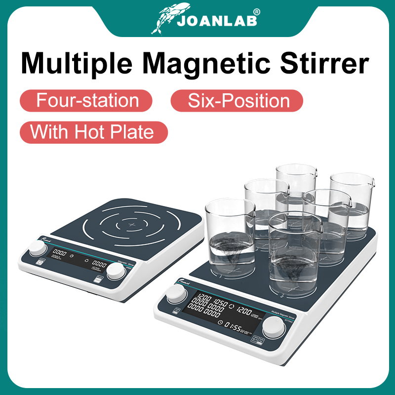 Magnetic Stirrer Hotplate - JOANLAB Multiple Magnetic Stirrer Hot Plate