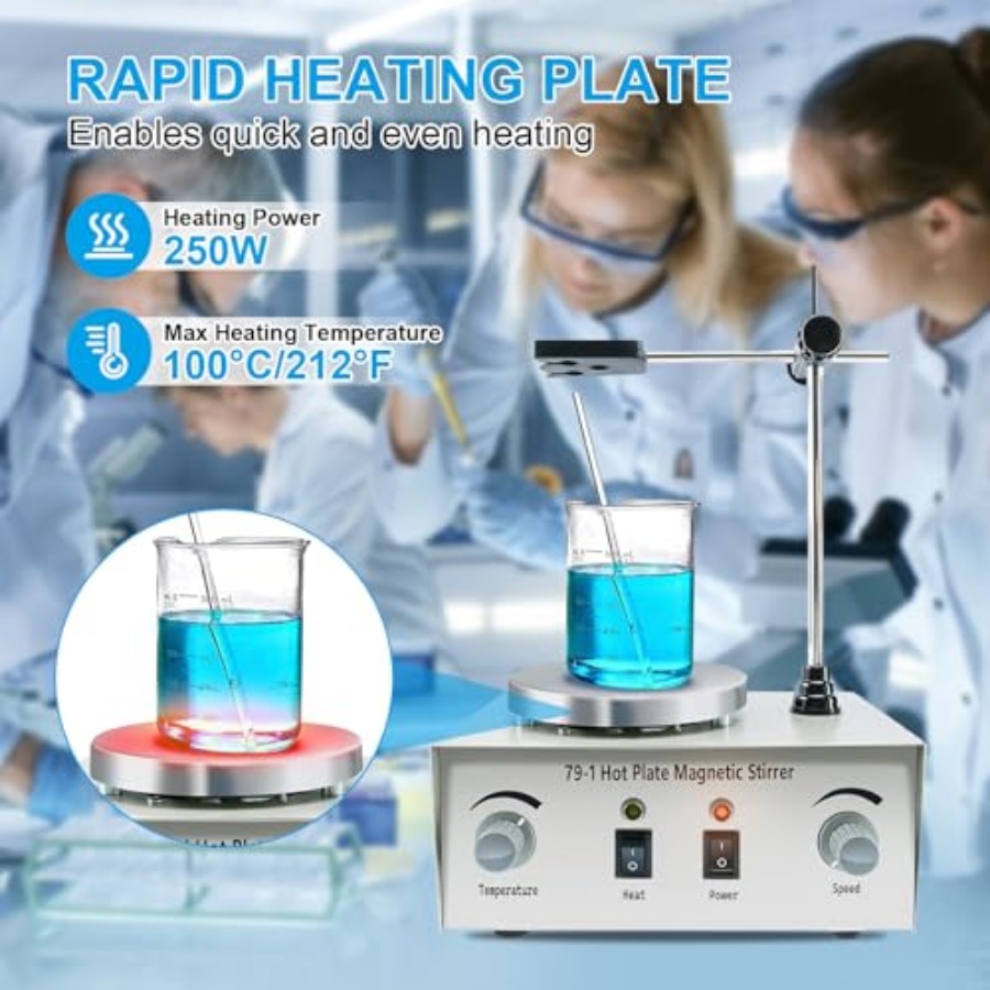 YaeCCC 1000ml Magnetic Stirrer - Magnetic Stirrer Hotplate reseña y precio