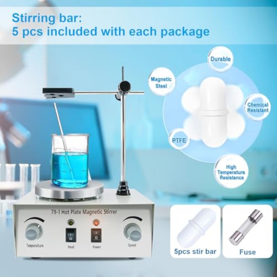 YaeCCC 1000ml Magnetic Stirrer - Magnetic Stirrer Hotplate reseña y precio