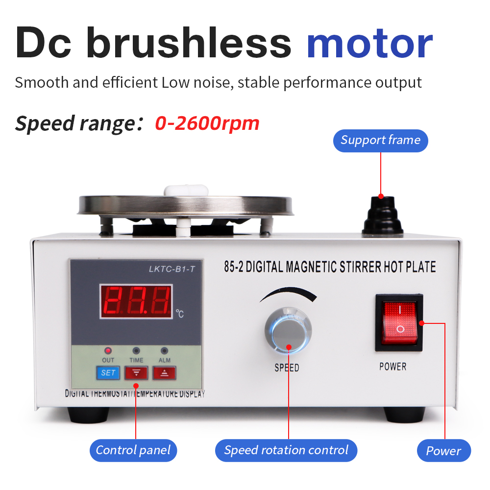 85-2 Lab Magnetic Stirrer Cons - Magnetic Stirrer Hotplate reseña y precio