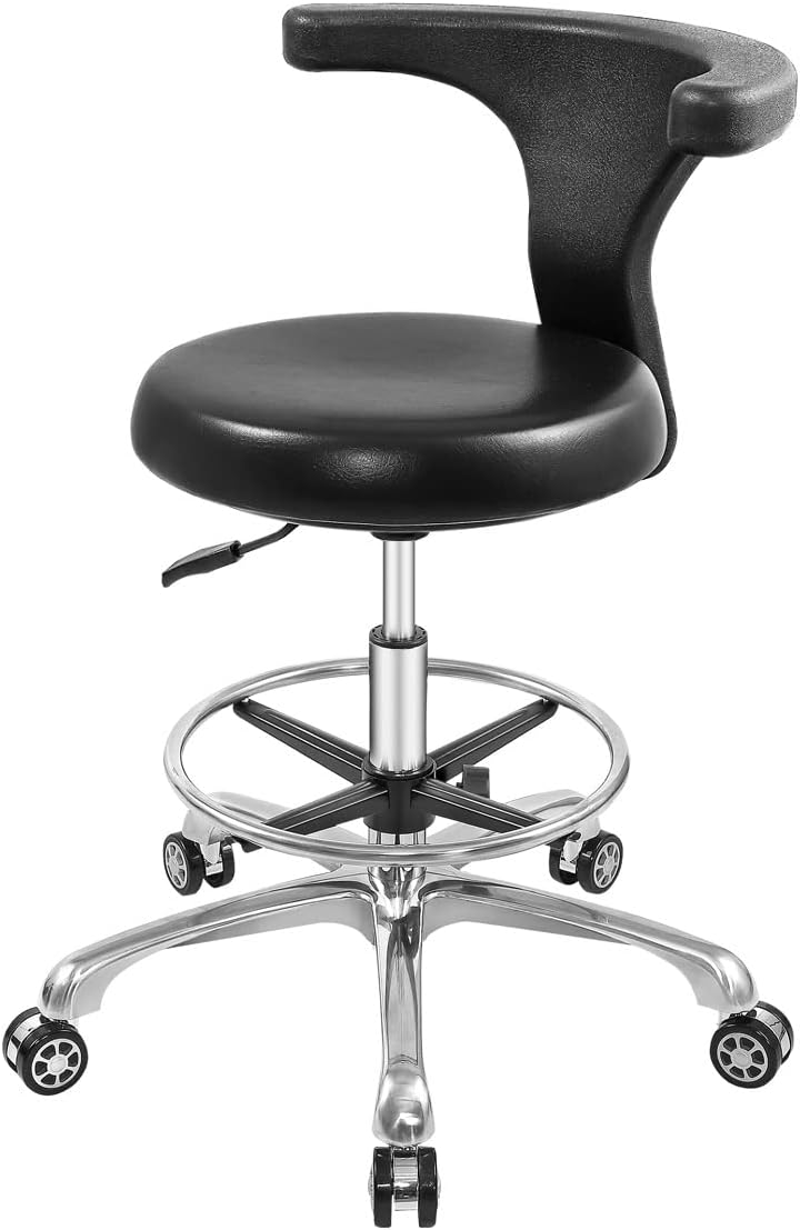 Adjustable Rolling Stool with  - Medical Lab Images reseña y precio