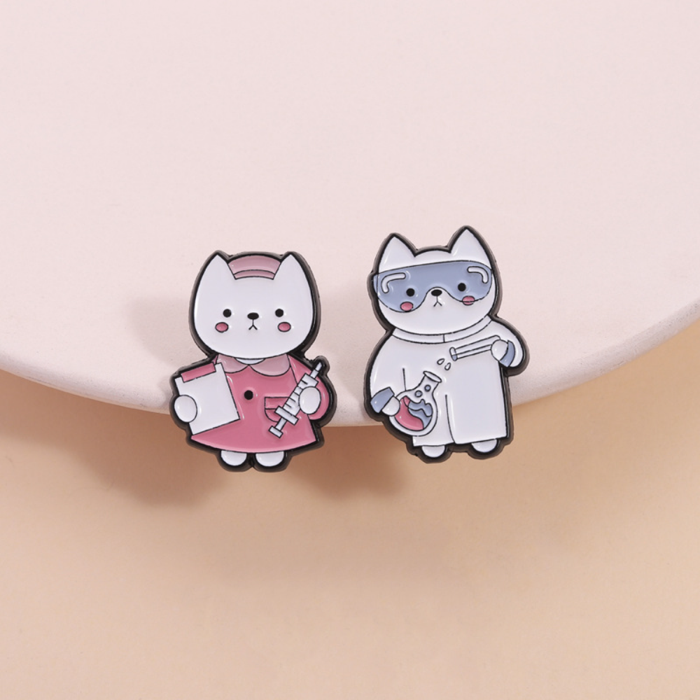 Cute Cat Nurse Lab Worker Broo - Medical Lab Images reseña y precio