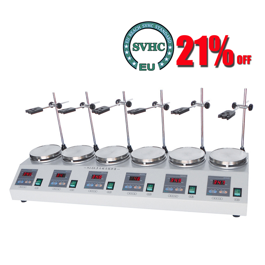 6-head Magnetic Heating Stirre - Magnetic Stirrer Hotplate reseña y precio